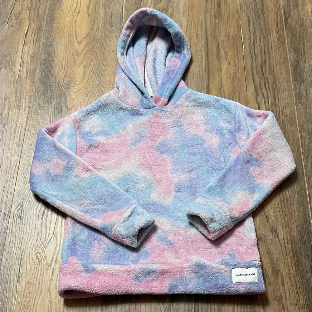 18$ ❤️ Calvin Klein Size 6 kids Pastel Soft Hoodie